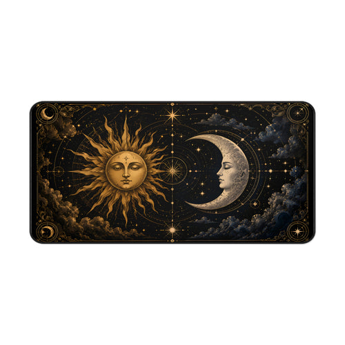 Celestial Sun & Moon Desk Mat