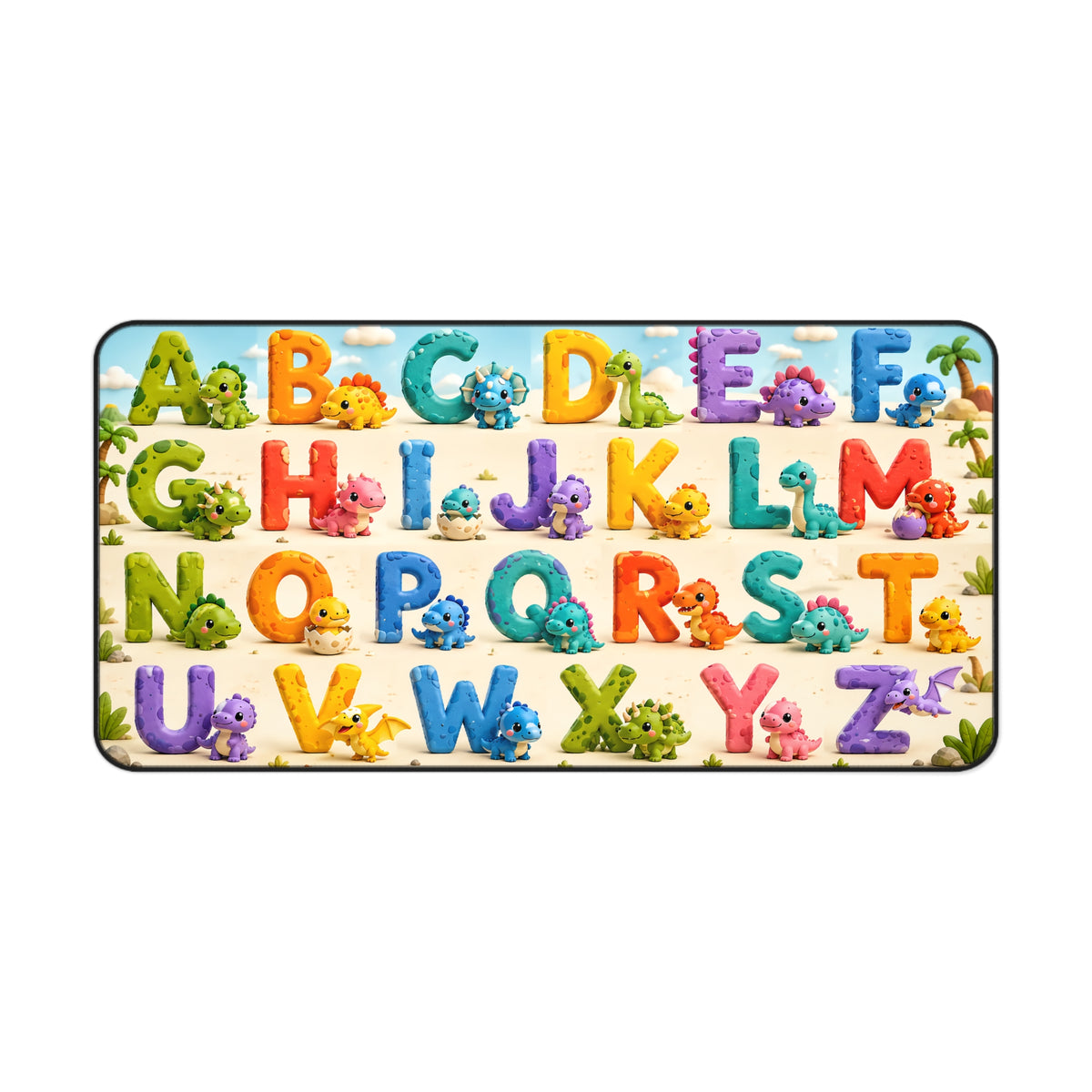 Dino Alphabet Desk Mat
