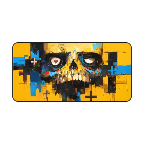 Abstract Skull Desk Mat