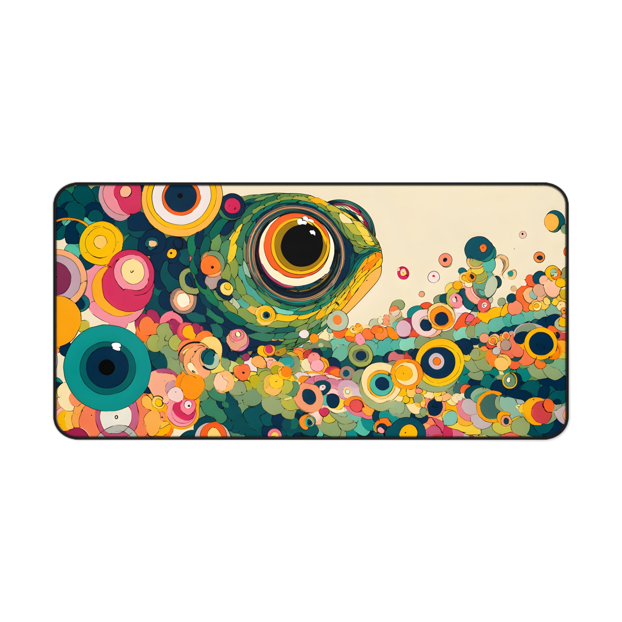 Colorful Abstract Fish Desk Mat