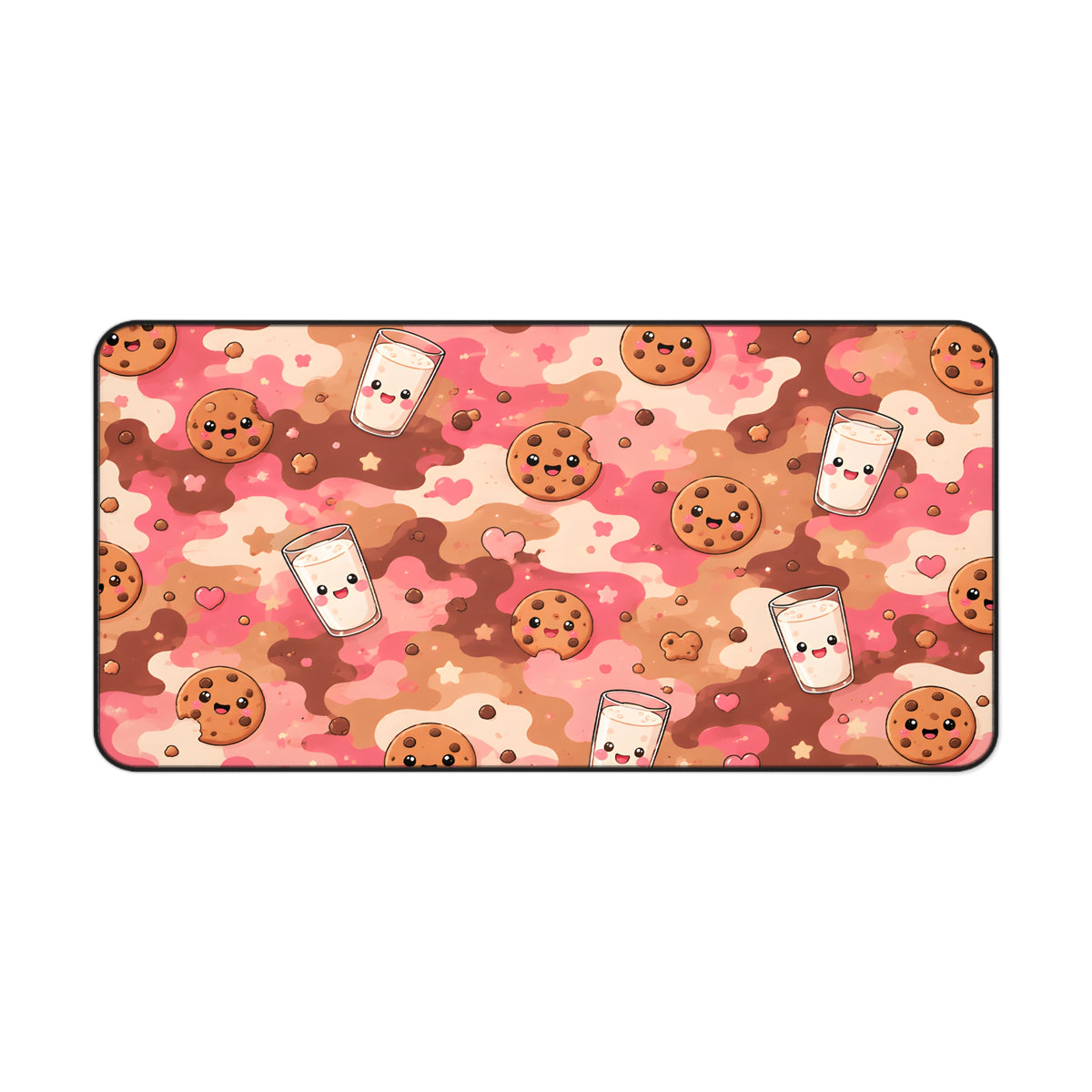 Cute Milk & Cookies Desk Mat