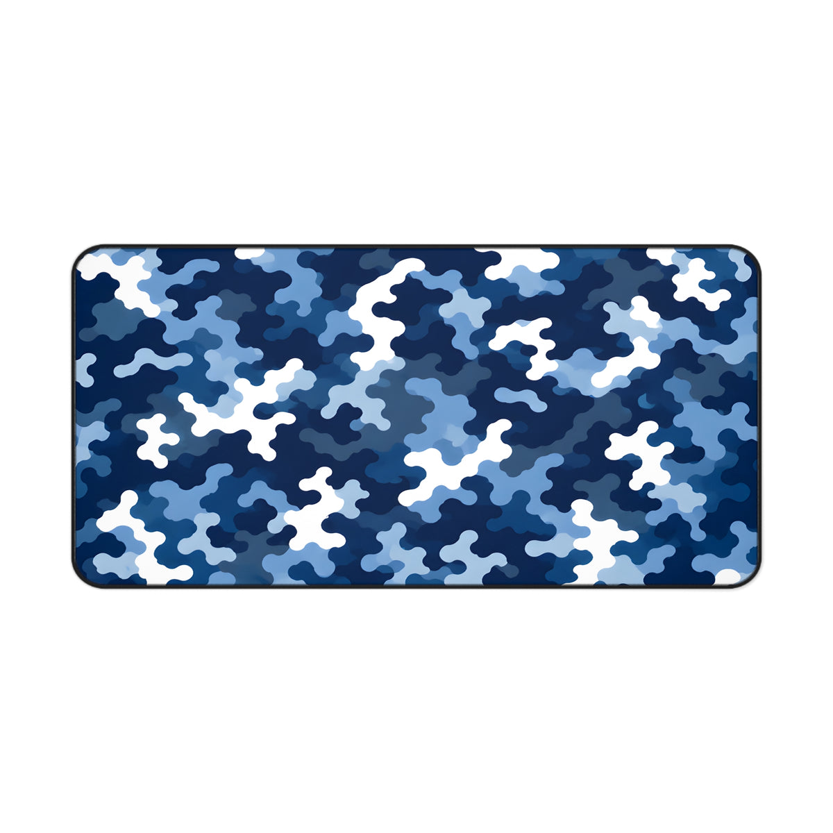 Navy Inspired Blue Camo Desk Mat