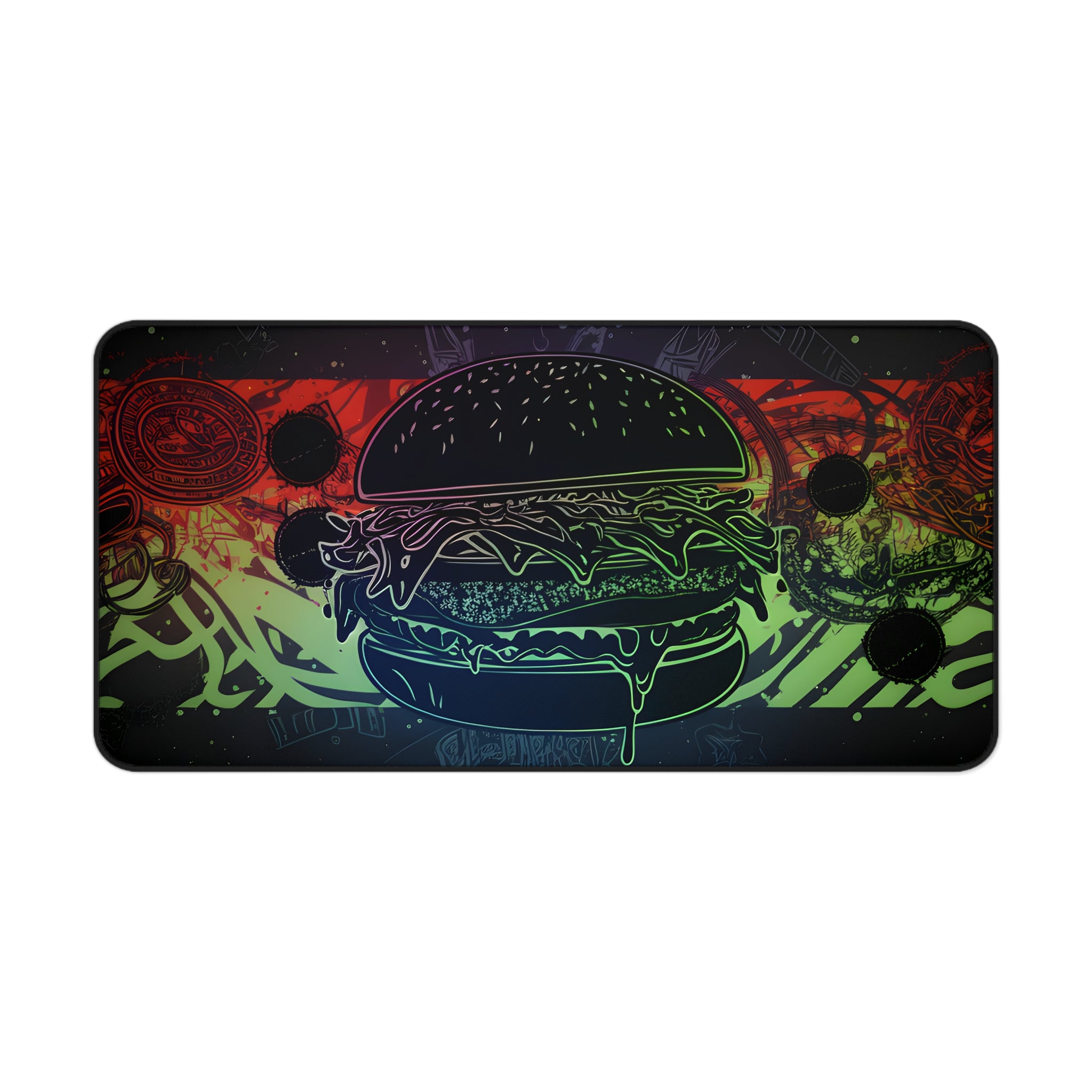 Grunge Burger Desk Mat
