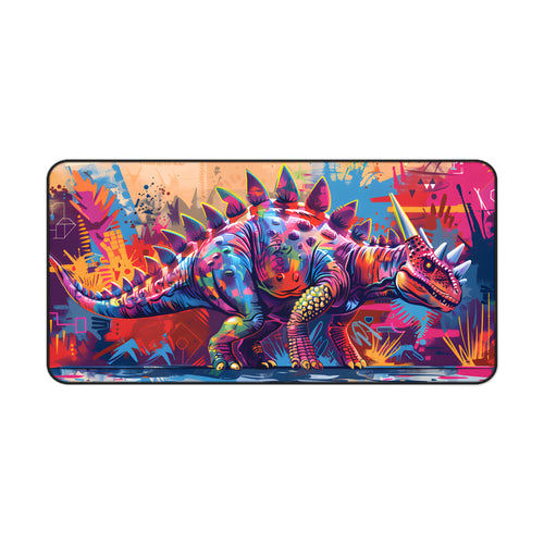 Colorful Graffiti Dinosaur Desk Mat