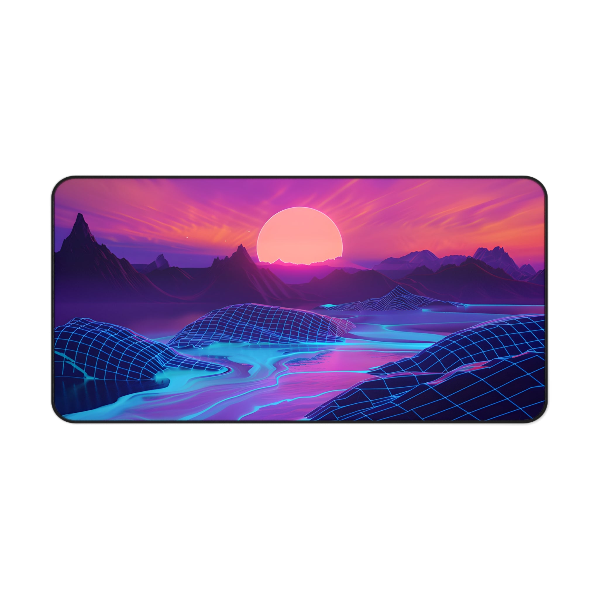 Retro  Sunset Desk Mat