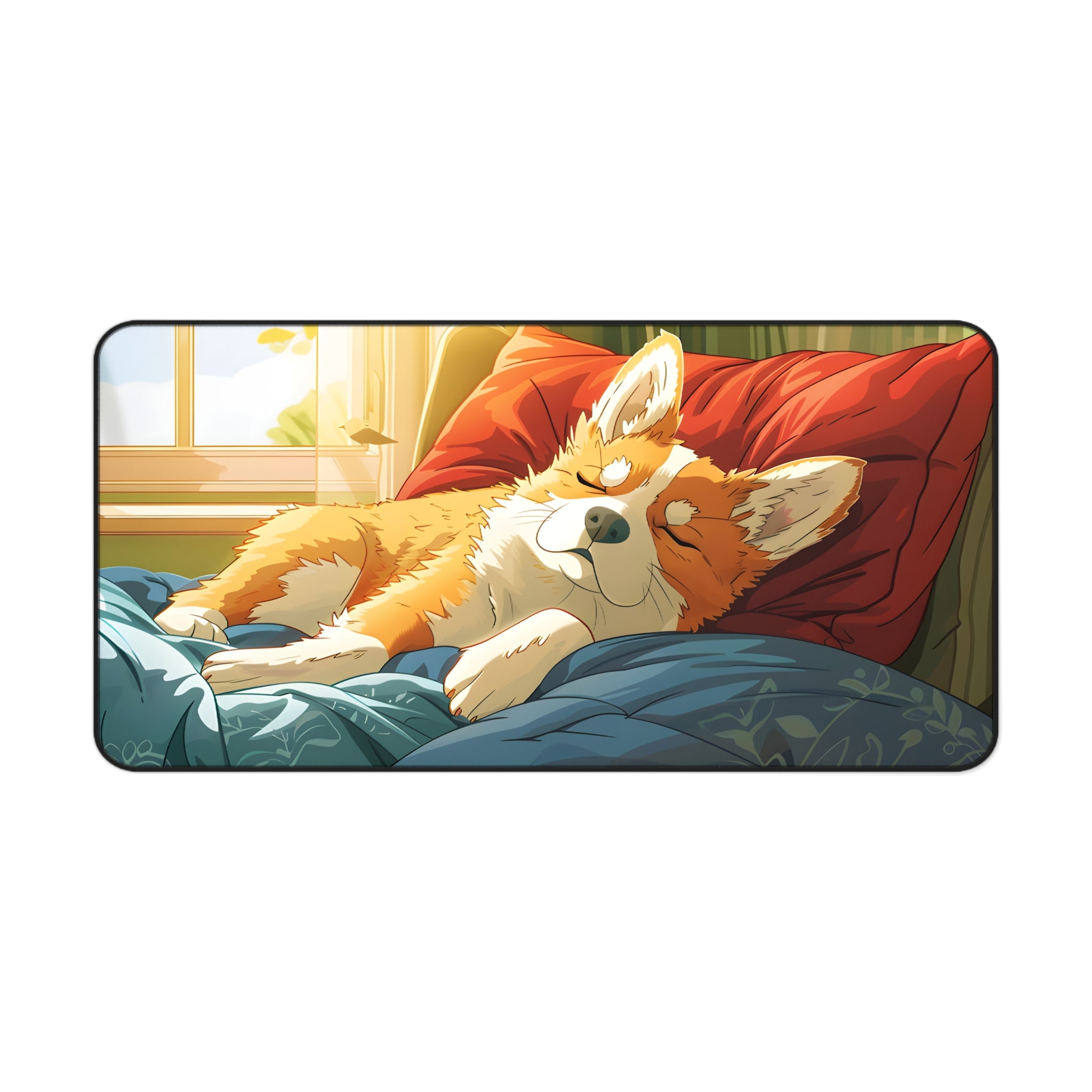 Corgi Nap Desk Mat