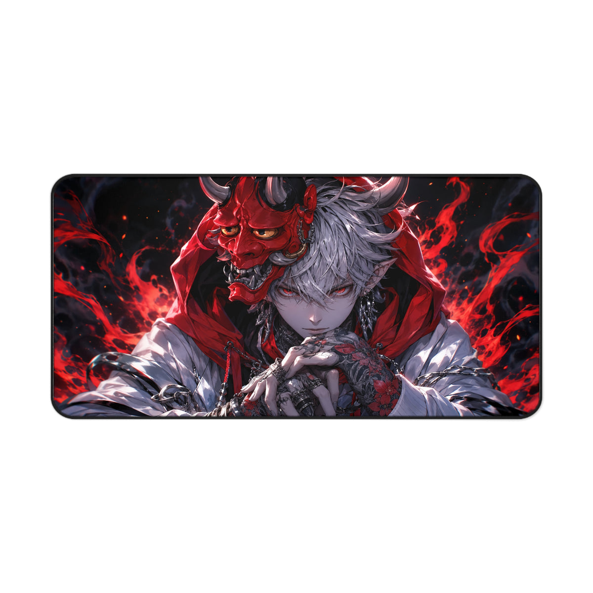 Demonic Oni Gamer Desk Mat