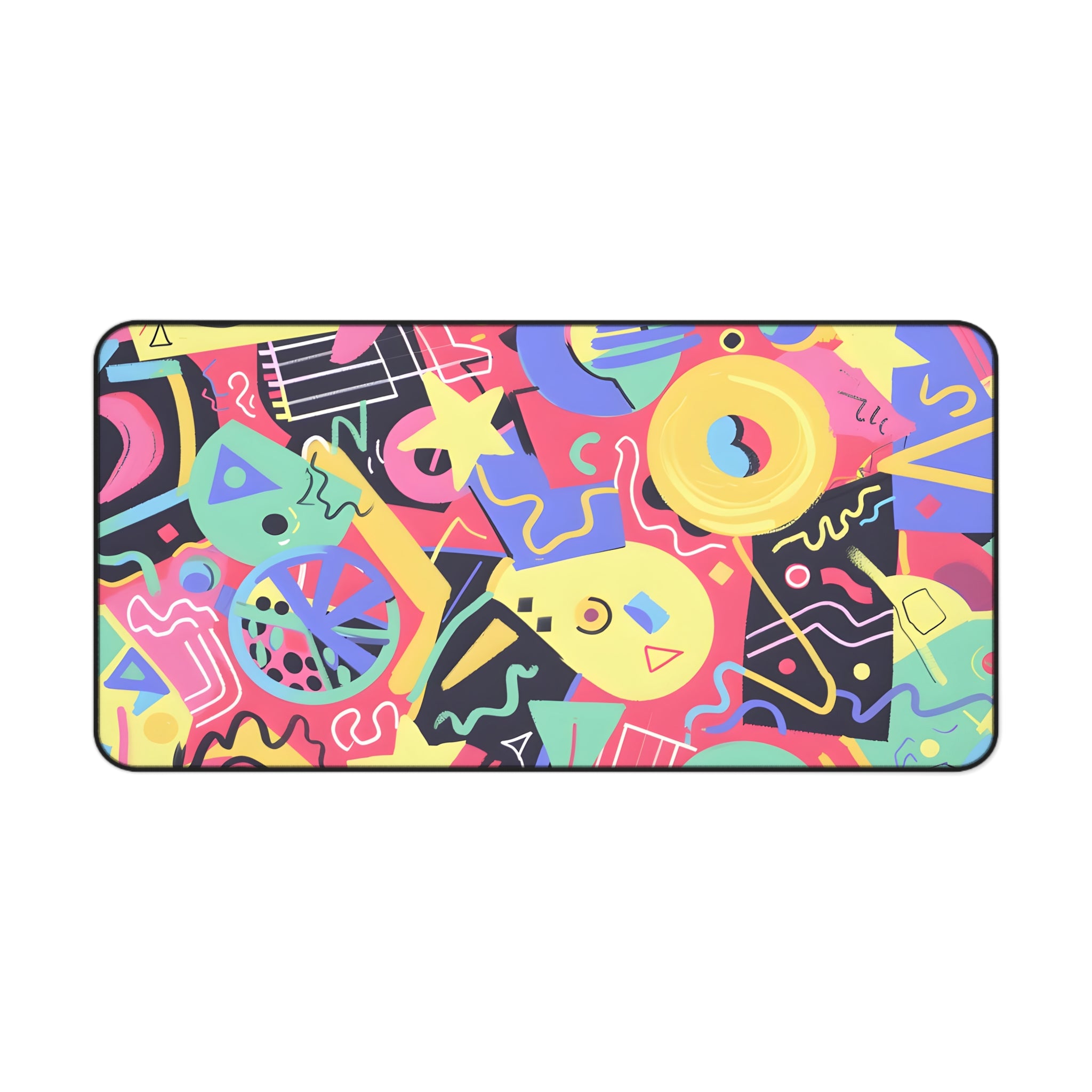 Retro 90s Memphis Desk Mat