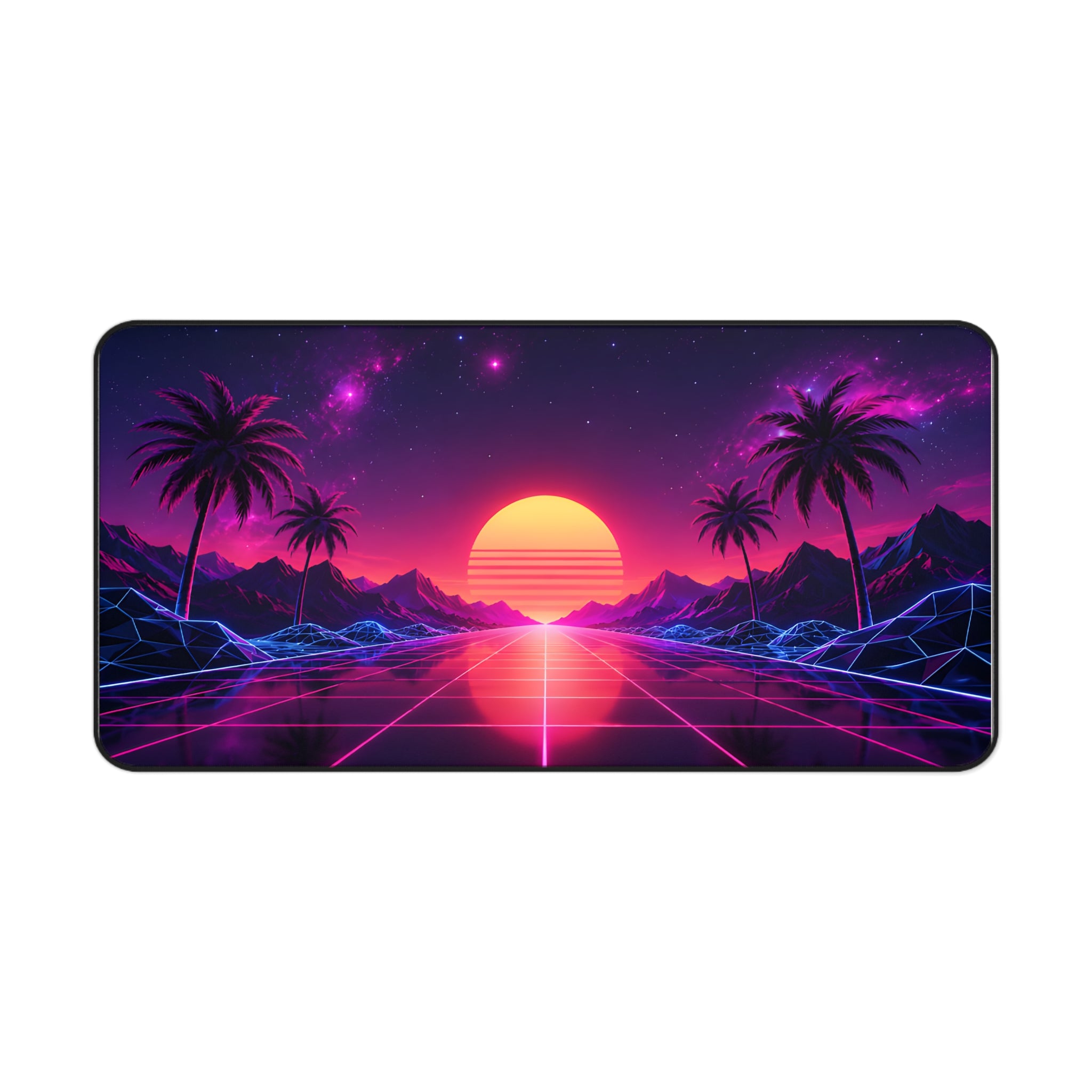 Vaporwave Sunset Desk Mat