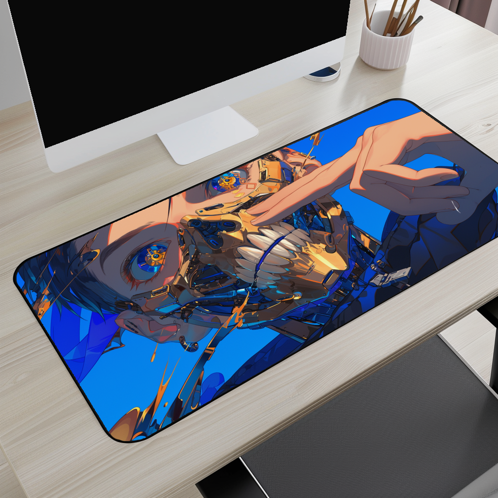 Cyborg Anime Desk Mat