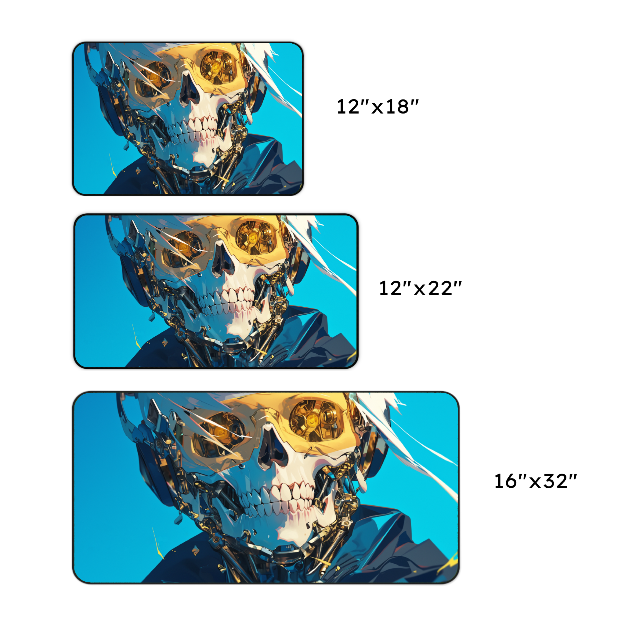 Cyber Skull Desk Mat