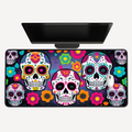 Sugar Skull Pattern Desk Mat
