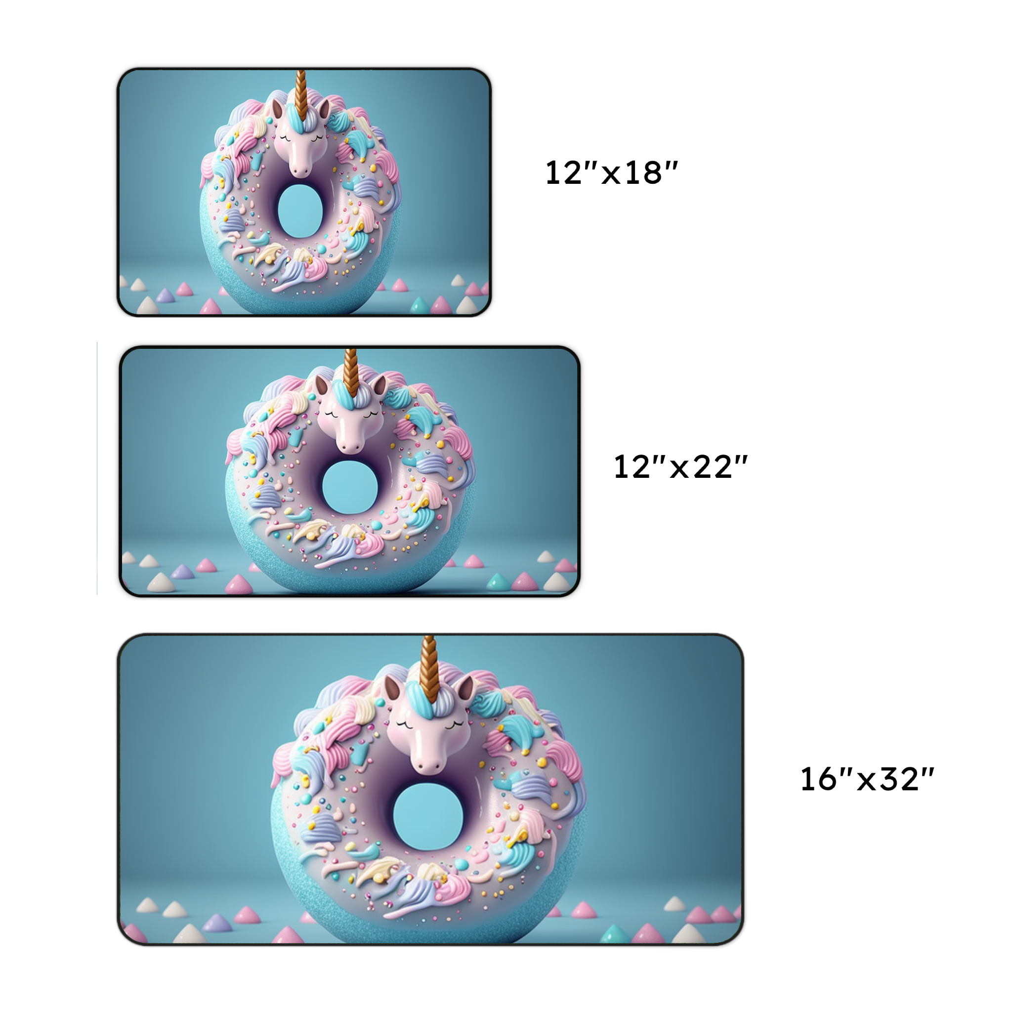 Unicorn Donut Desk Mat