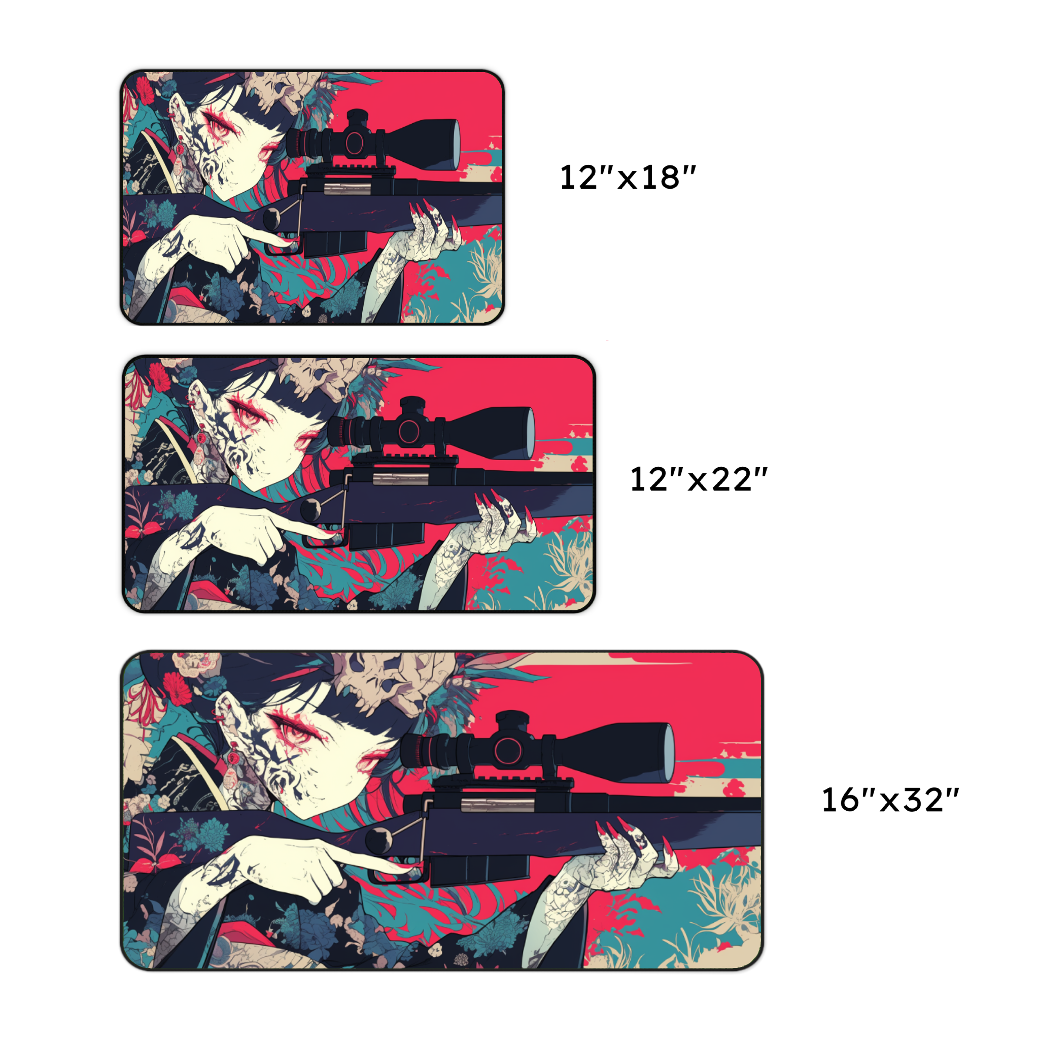 Sniper Girl Desk Mat