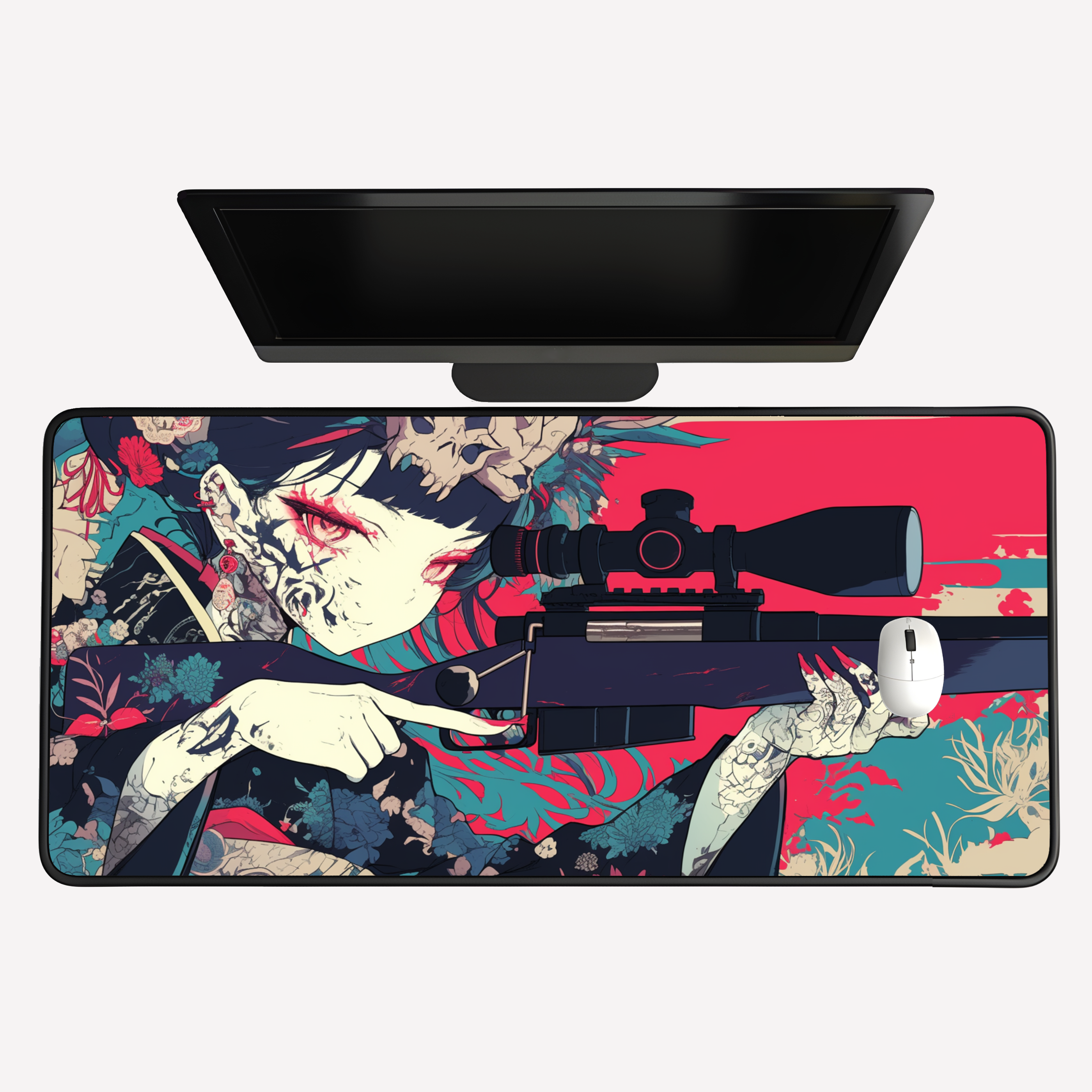Sniper Girl Desk Mat