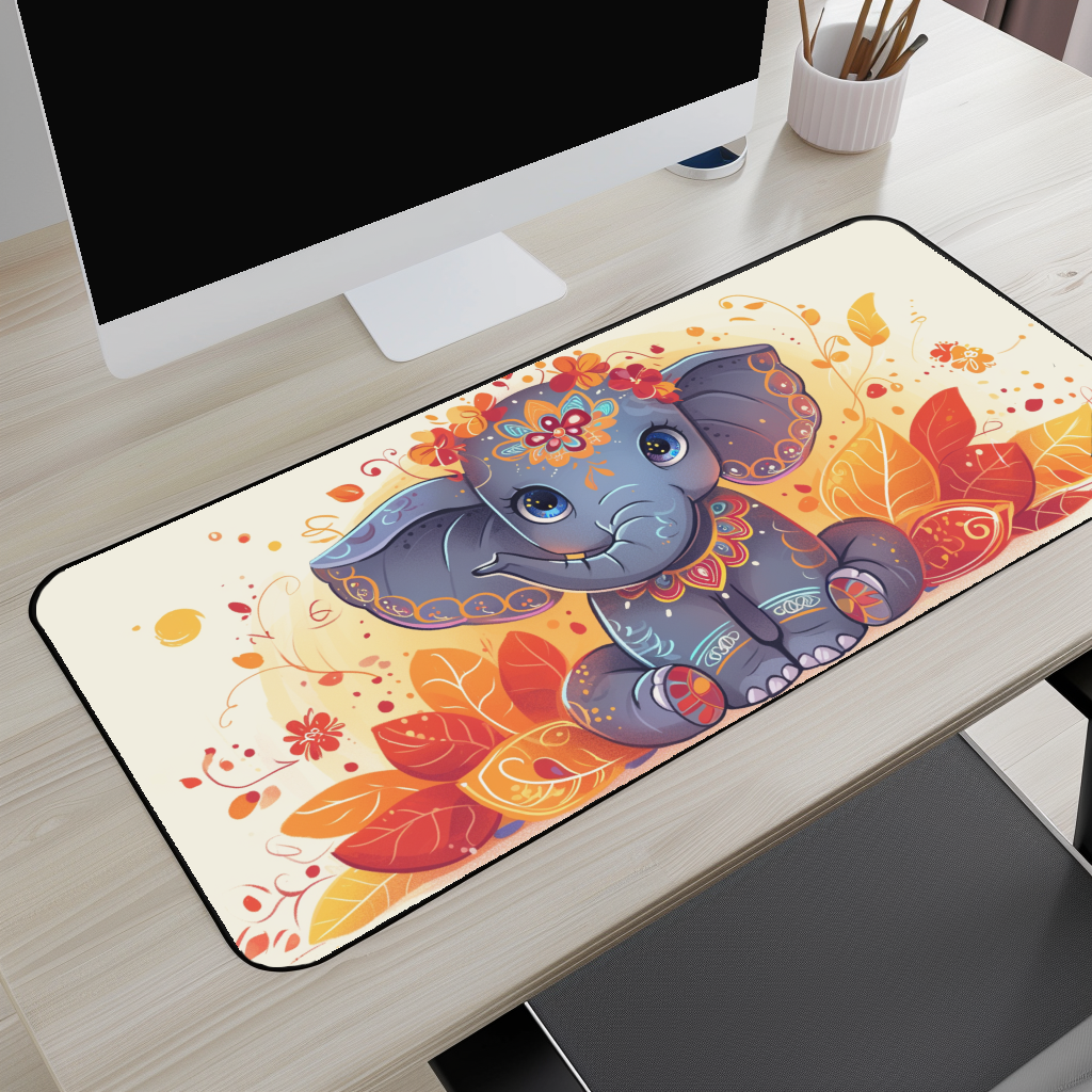 Cute Elephant Desk Mat