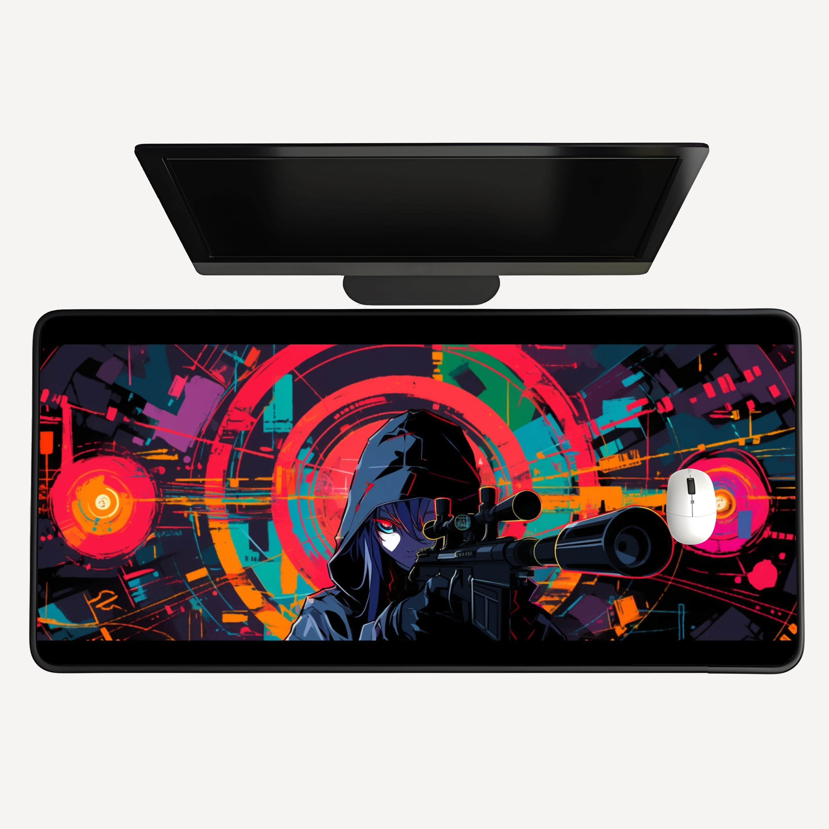 Hooded Sniper Gamer Desk Mat