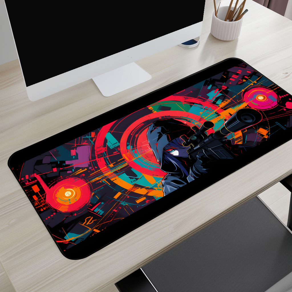 Hooded Sniper Gamer Desk Mat