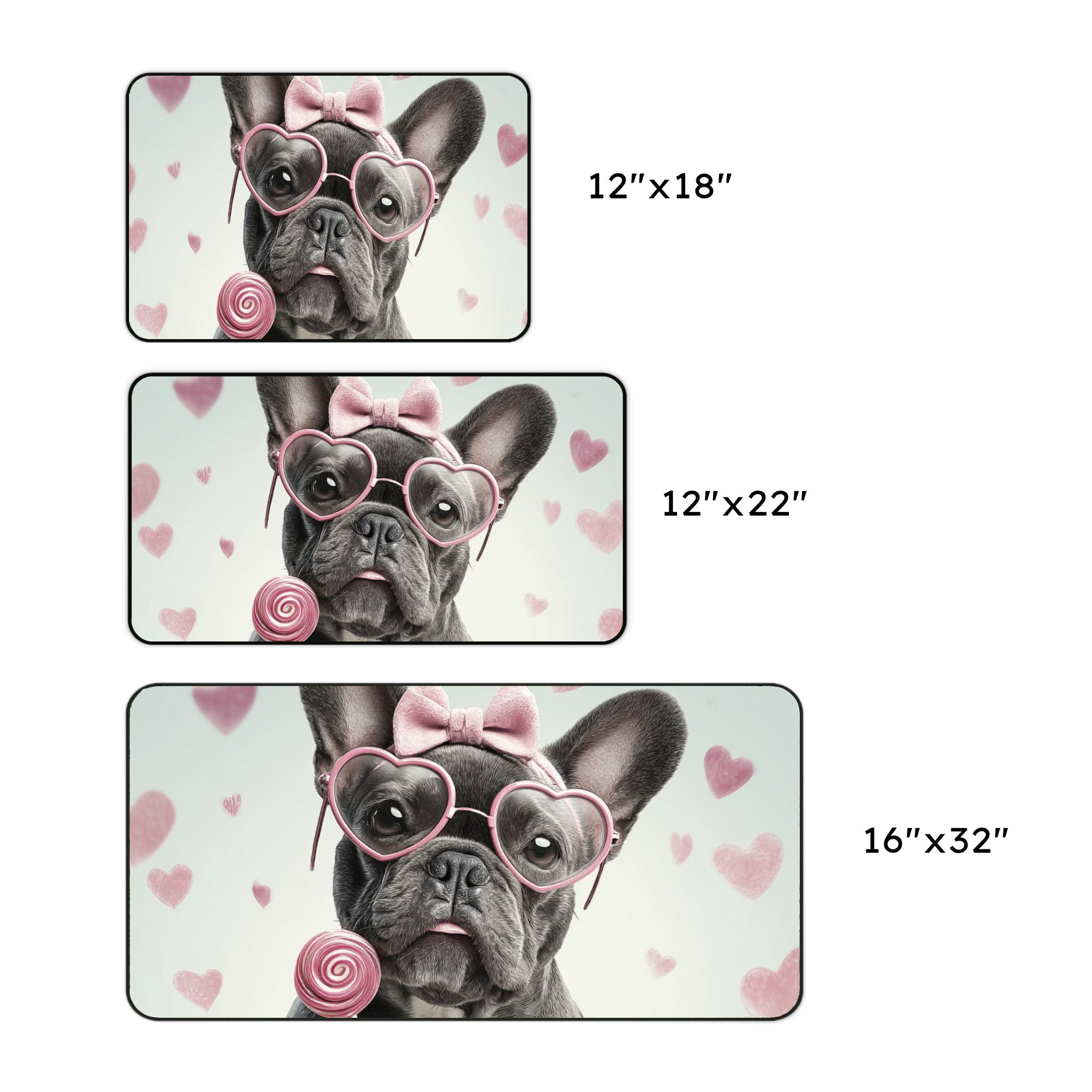 Cute French Bulldog Desk Mat