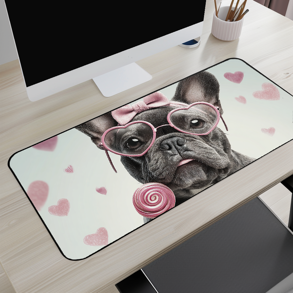 Cute French Bulldog Desk Mat