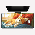 Corgi Nap Desk Mat
