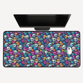 Colorful Skull Pattern Desk Mat