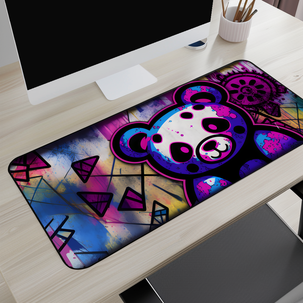 Graffiti Panda Desk Mat