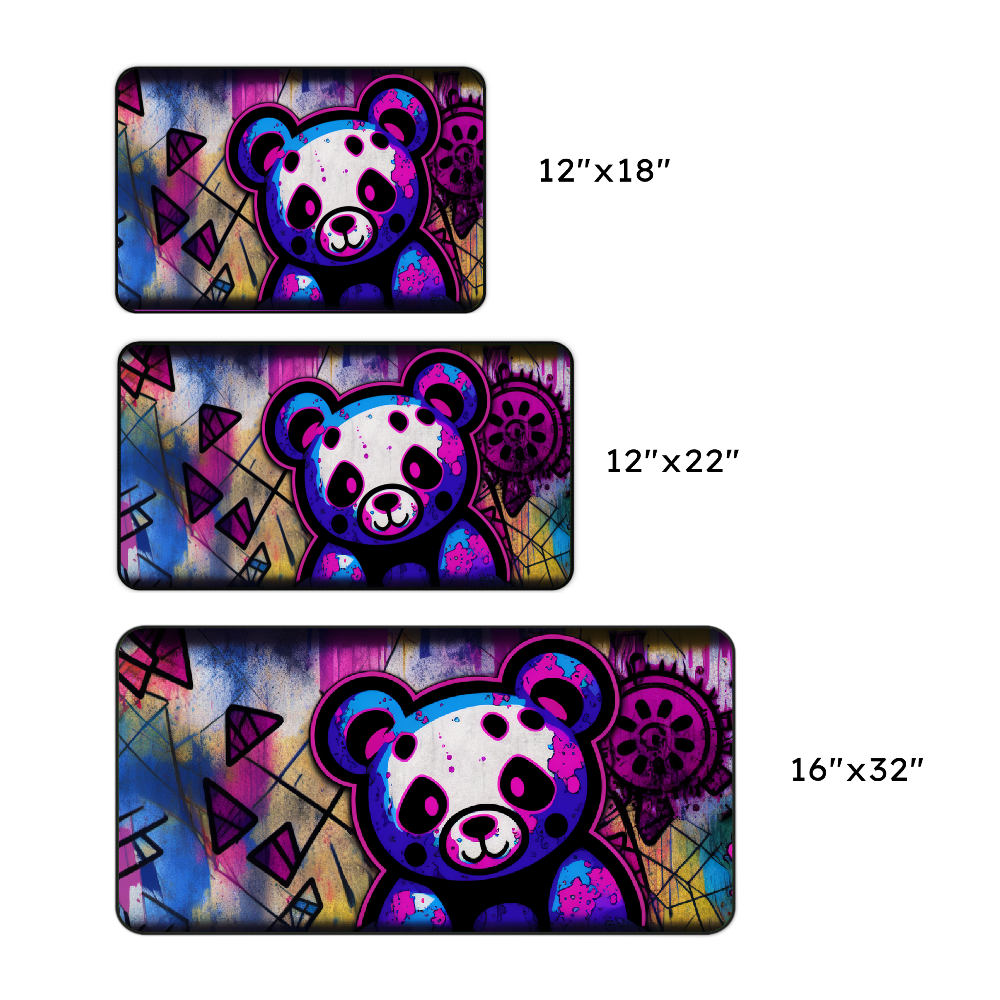 Graffiti Panda Desk Mat