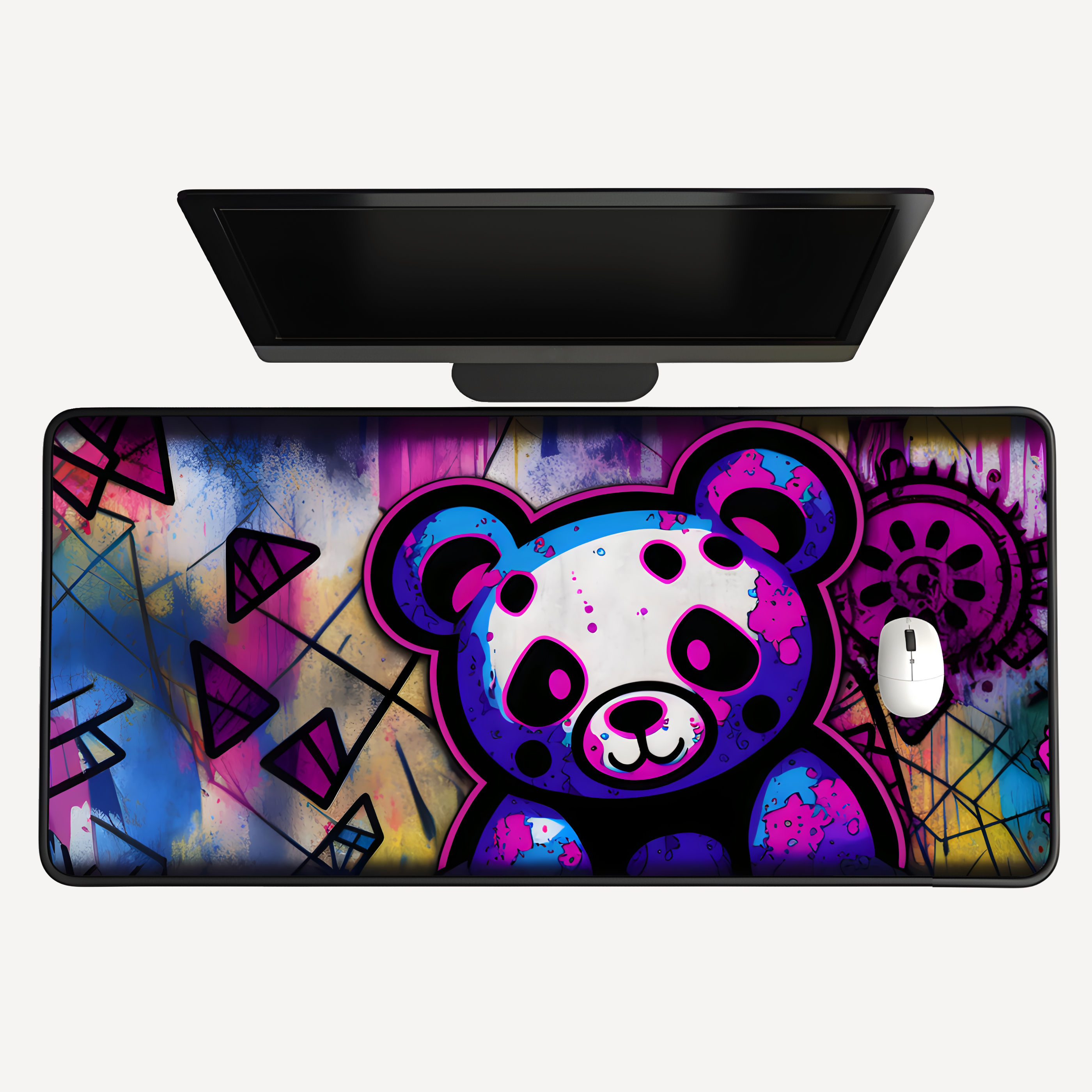 Graffiti Panda Desk Mat