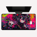 Dark Girl Skull Desk Mat
