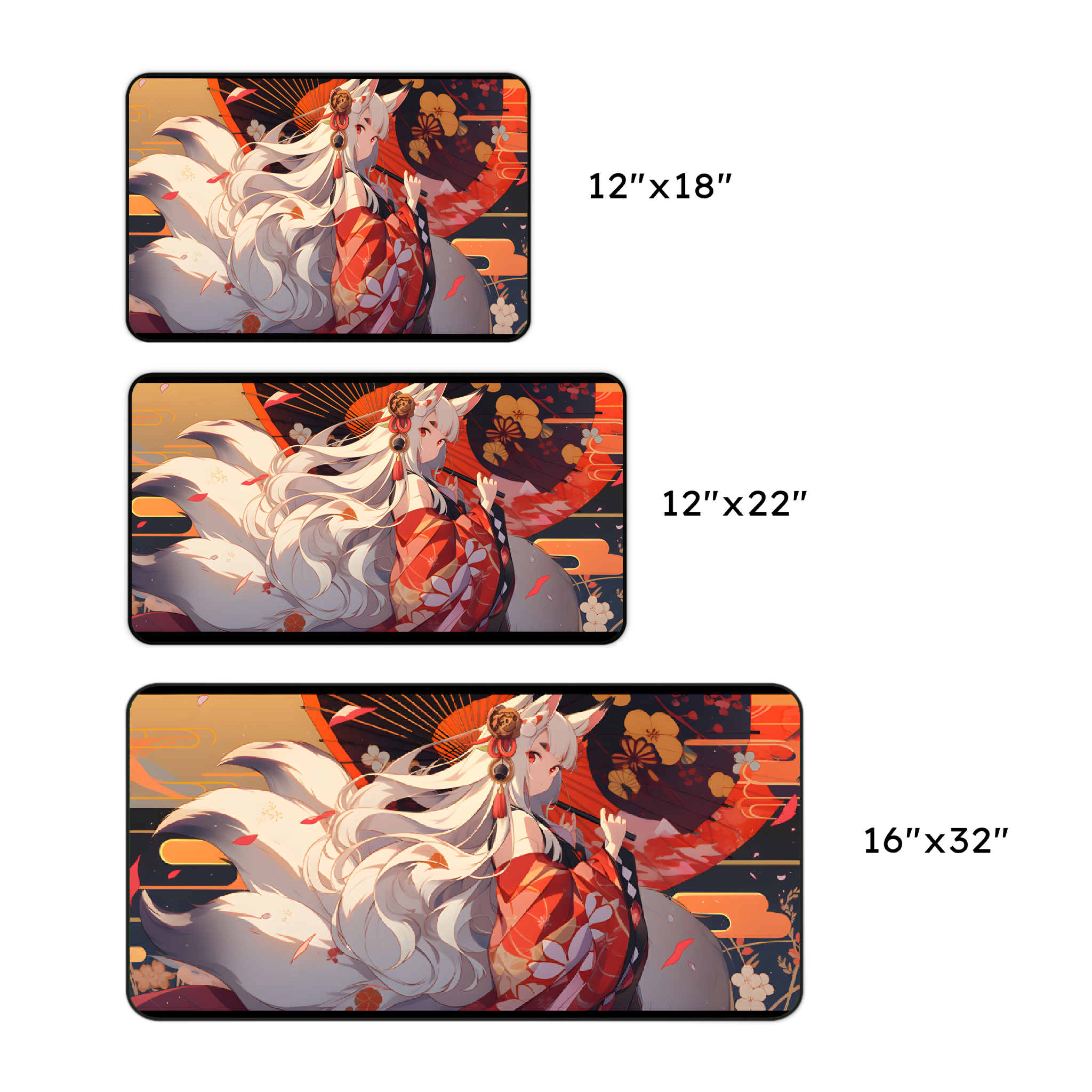 Kitsune Geisha Desk Mat