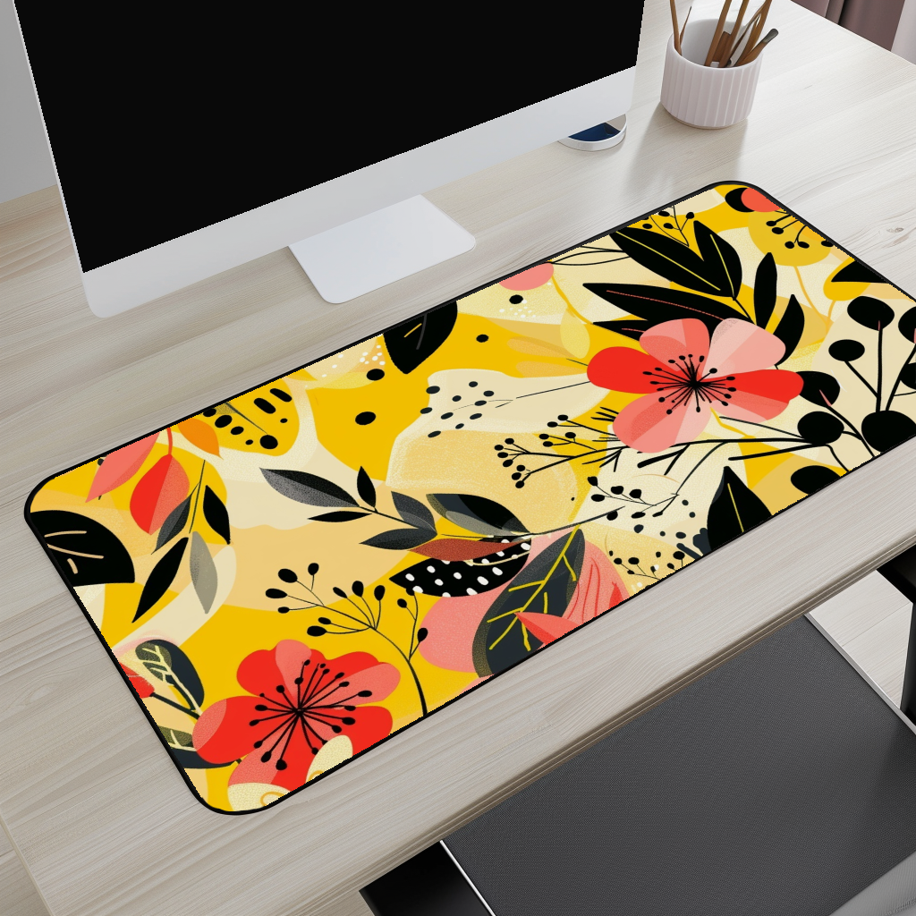 Floral Sunshine Desk Mat