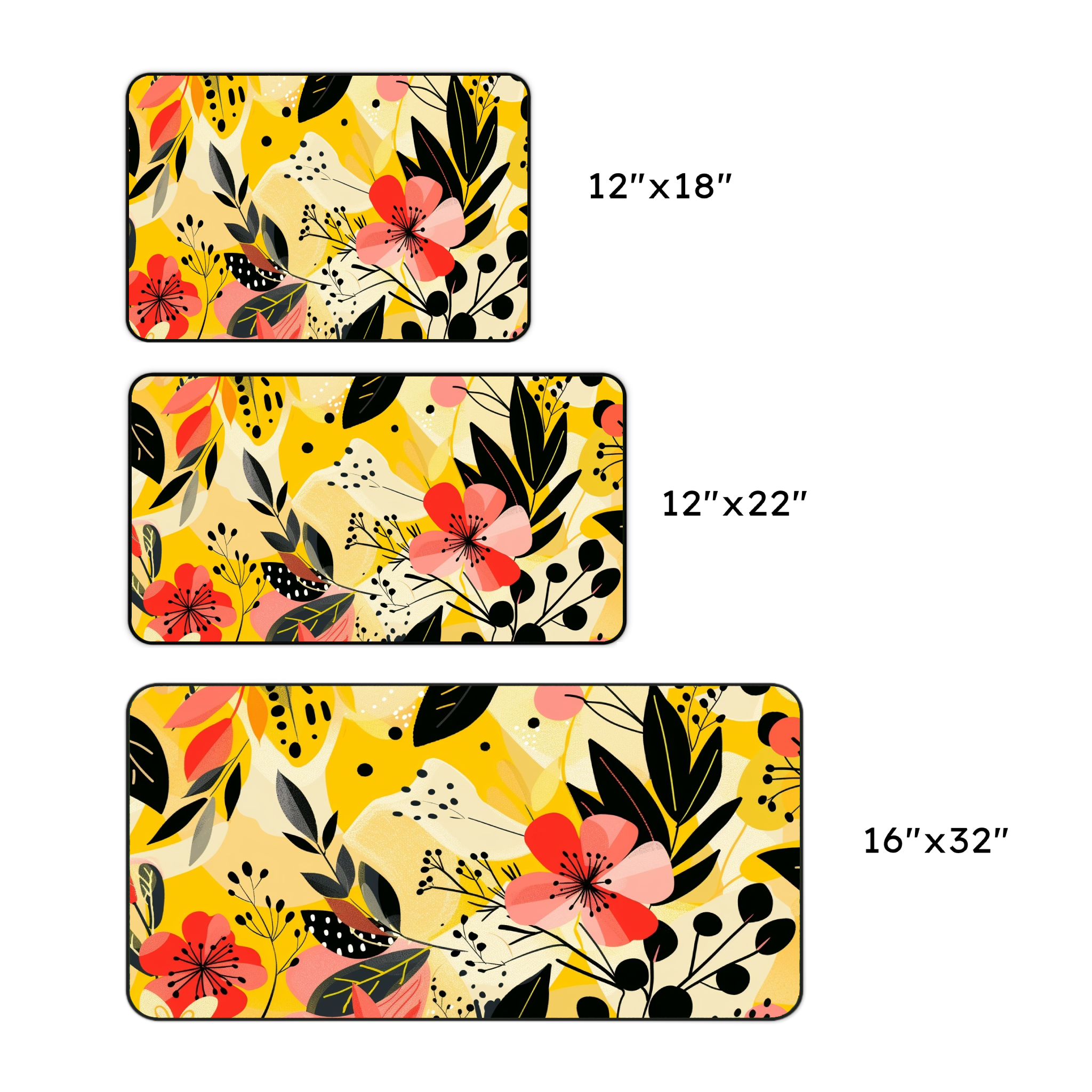 Floral Sunshine Desk Mat