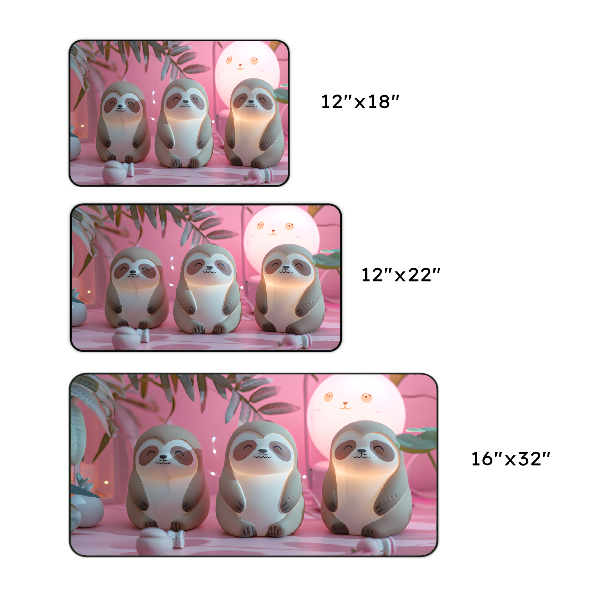 Pink Slumber Desk Mat