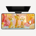 Giraffe Family Desk Mat
