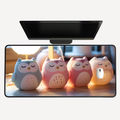 Sleeping Owls Desk Mat