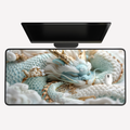 Serene Celestial Dragon Desk Mat