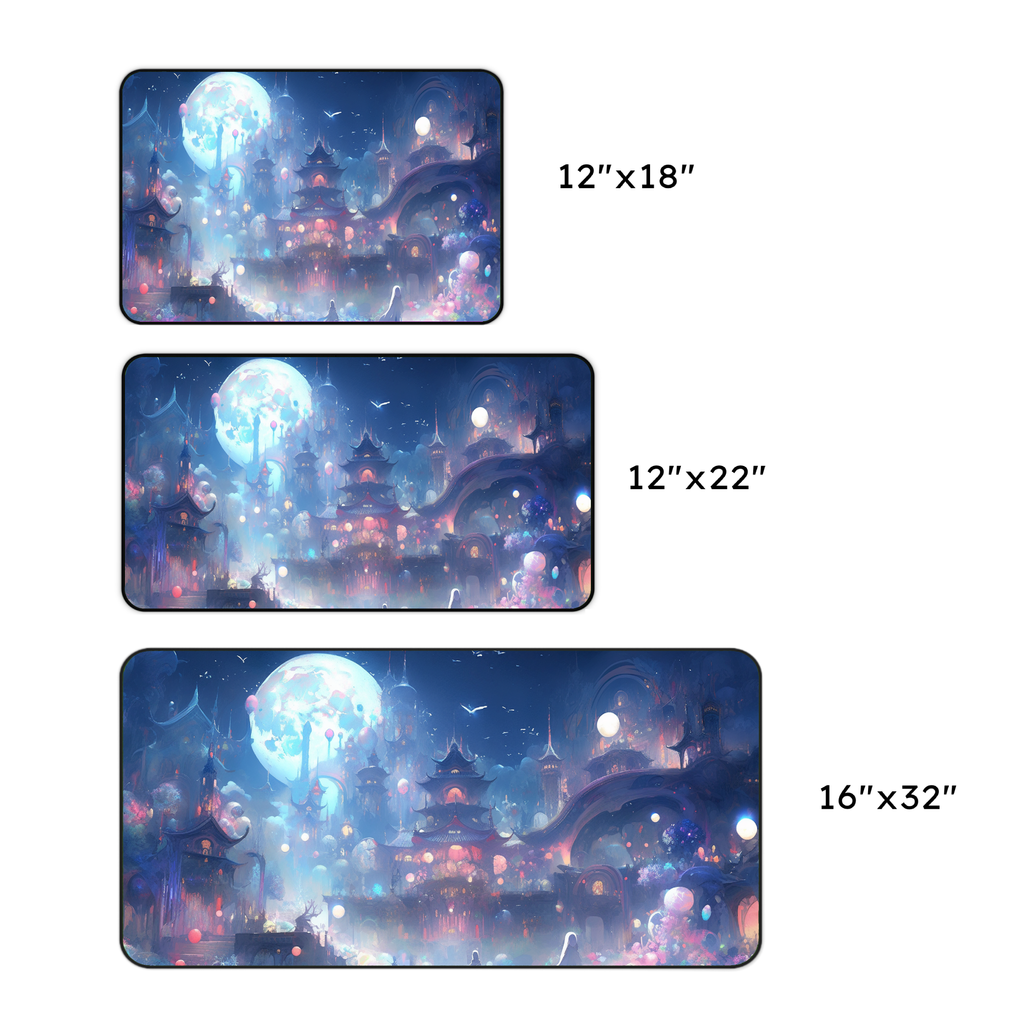 Moonlit Fantasy Desk Mat