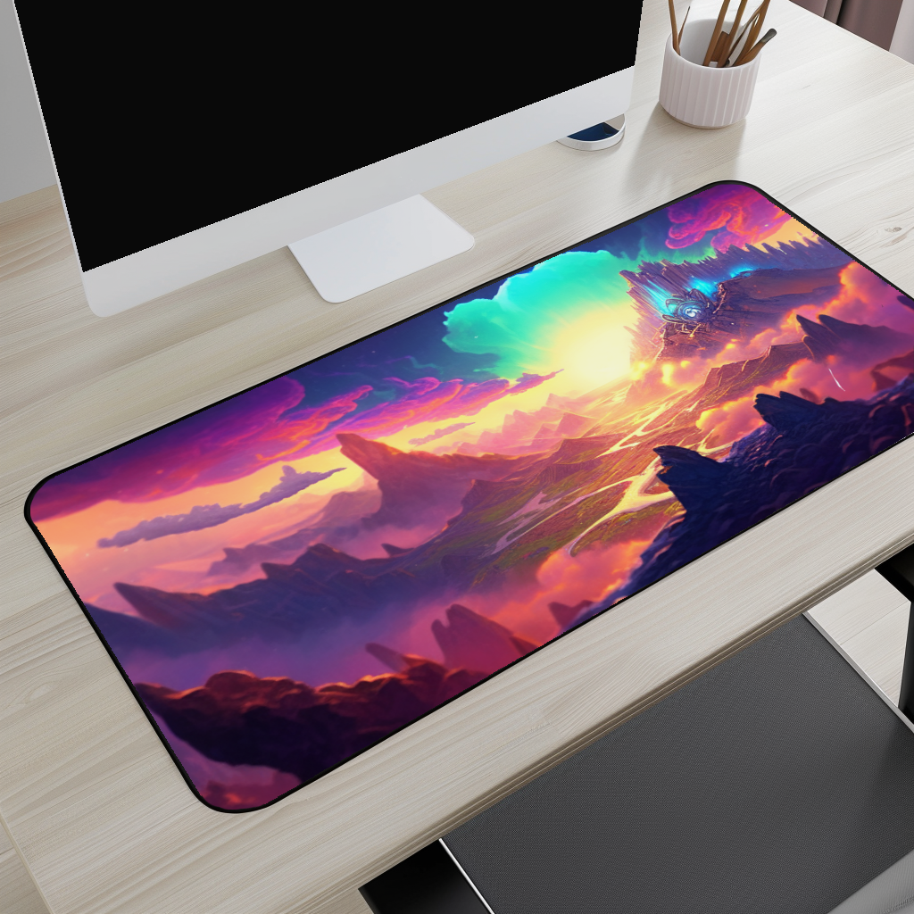 Fantasy Sunset Landscape Desk Mat