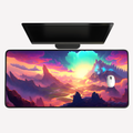 Fantasy Sunset Landscape Desk Mat