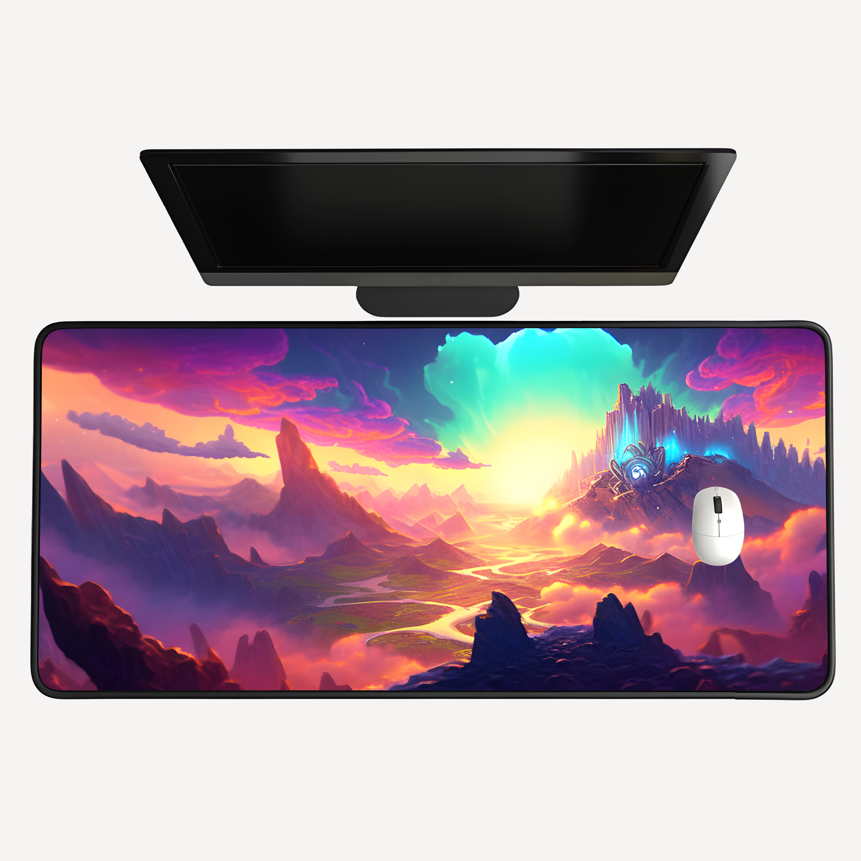 Fantasy Sunset Landscape Desk Mat
