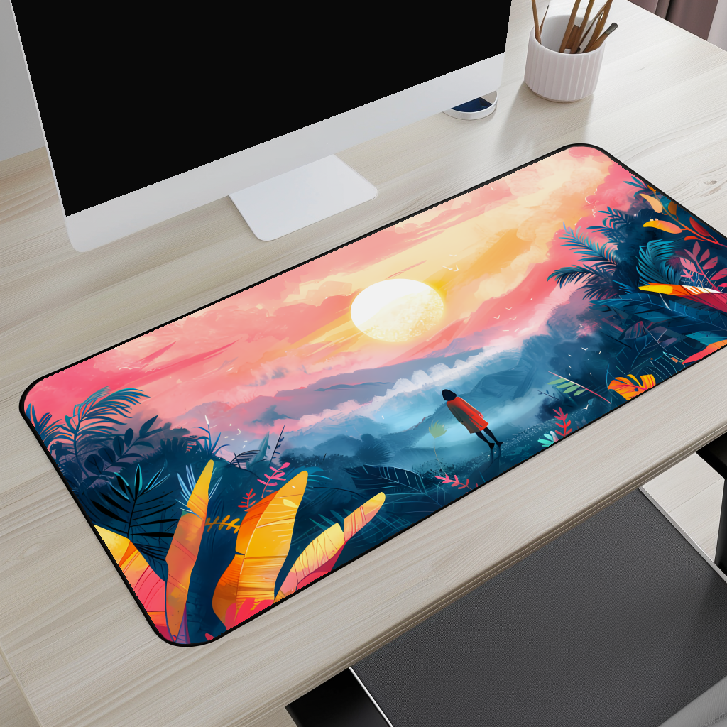 Tropical Sunset Desk Mat
