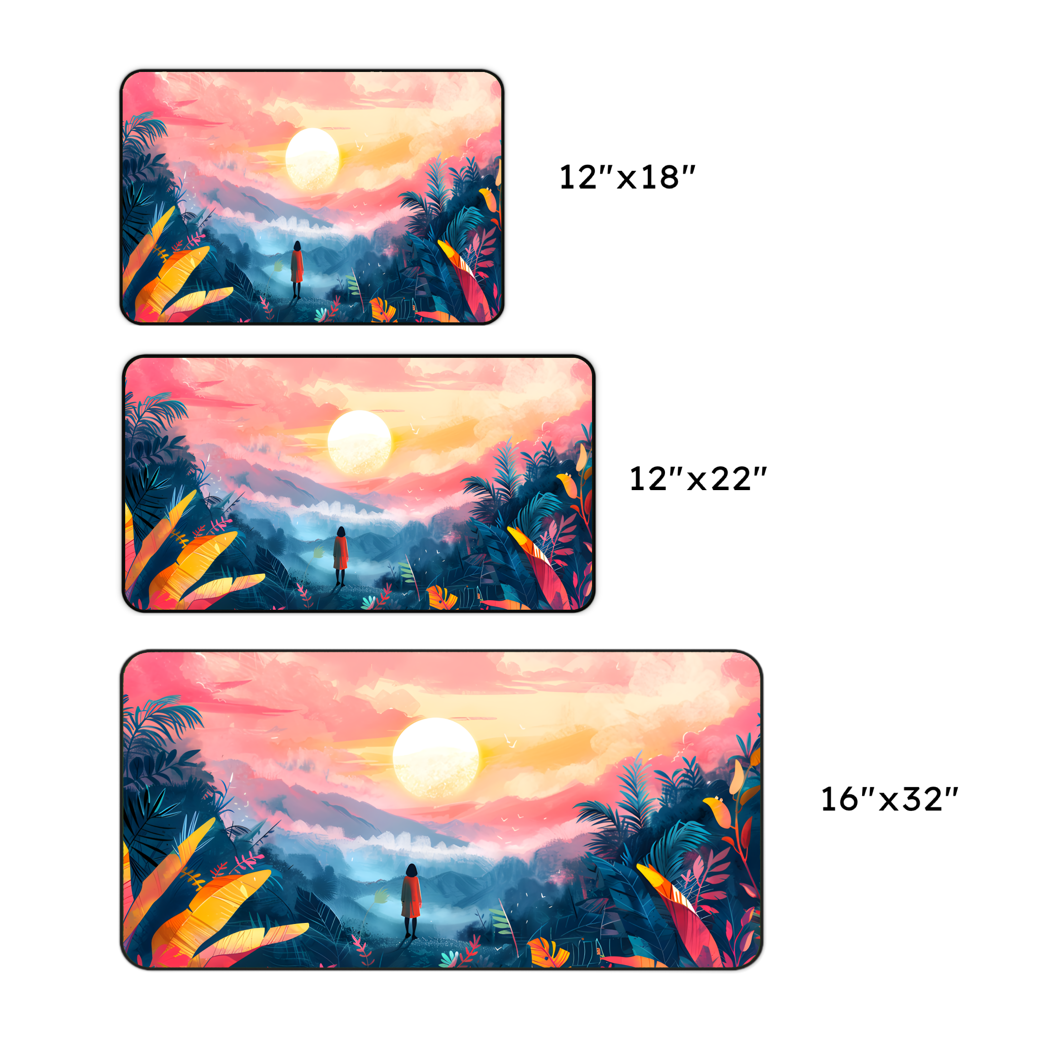 Tropical Sunset Desk Mat