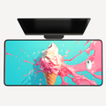 Ice Cream Splash Desk Mat