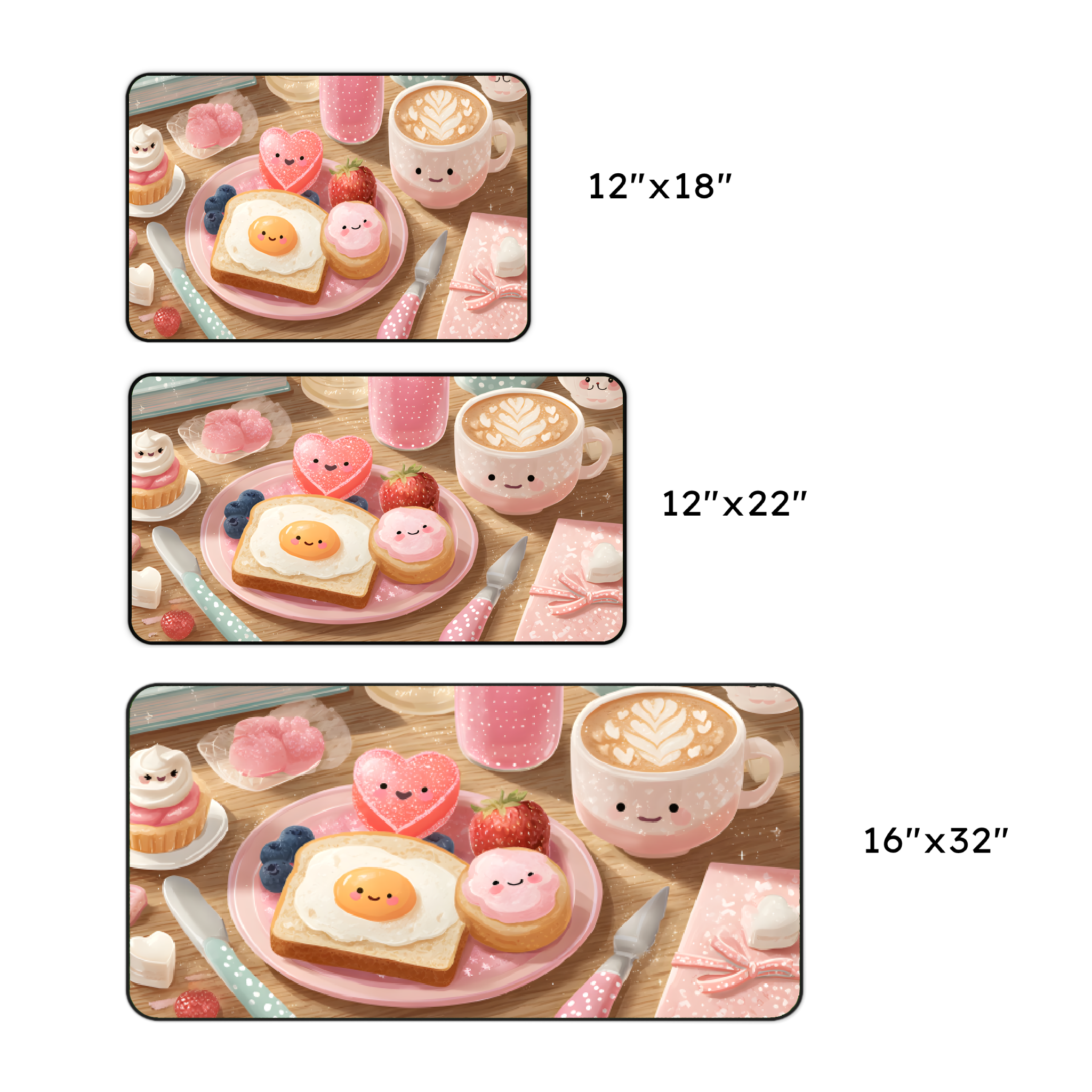 Kawaii Breakfast Desk Mat