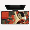 Geisha Lanterns Desk Mat