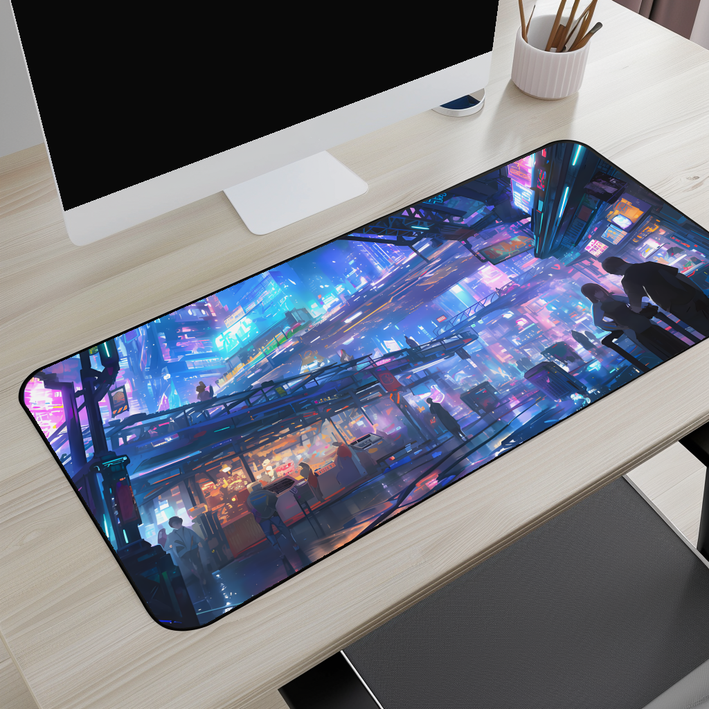 Cybercity Neon Desk Mat