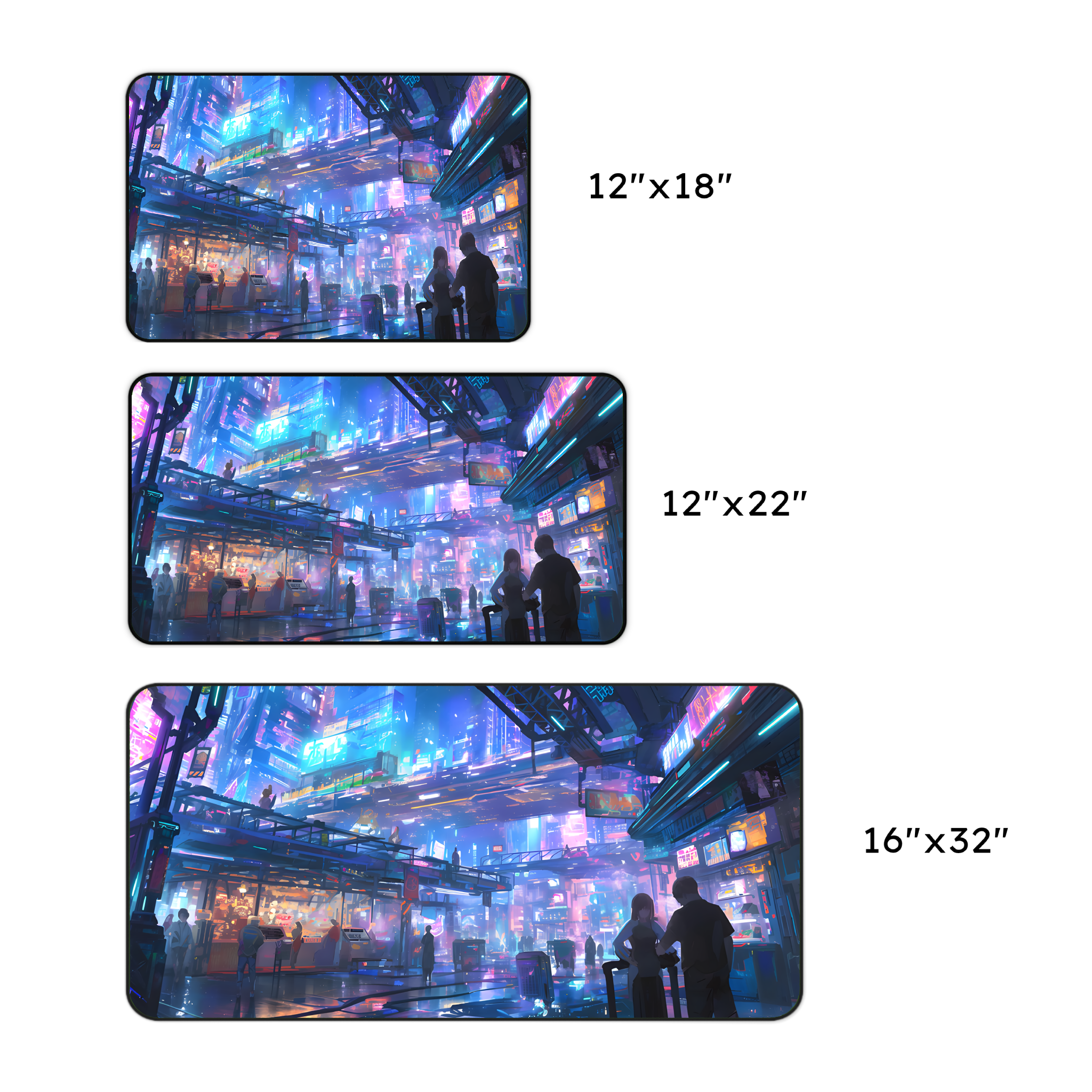 Cybercity Neon Desk Mat