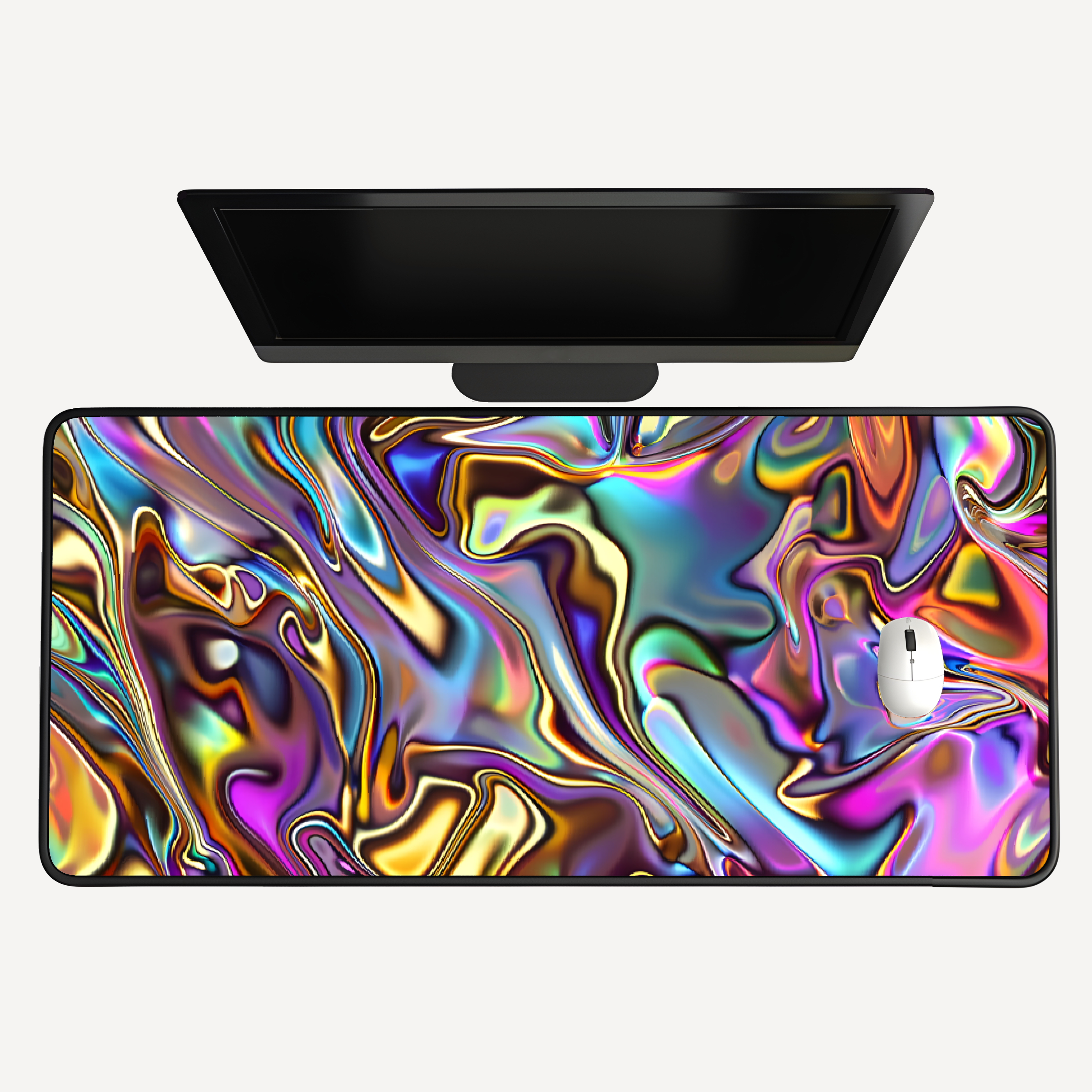 Iridescent Liquid Desk Mat