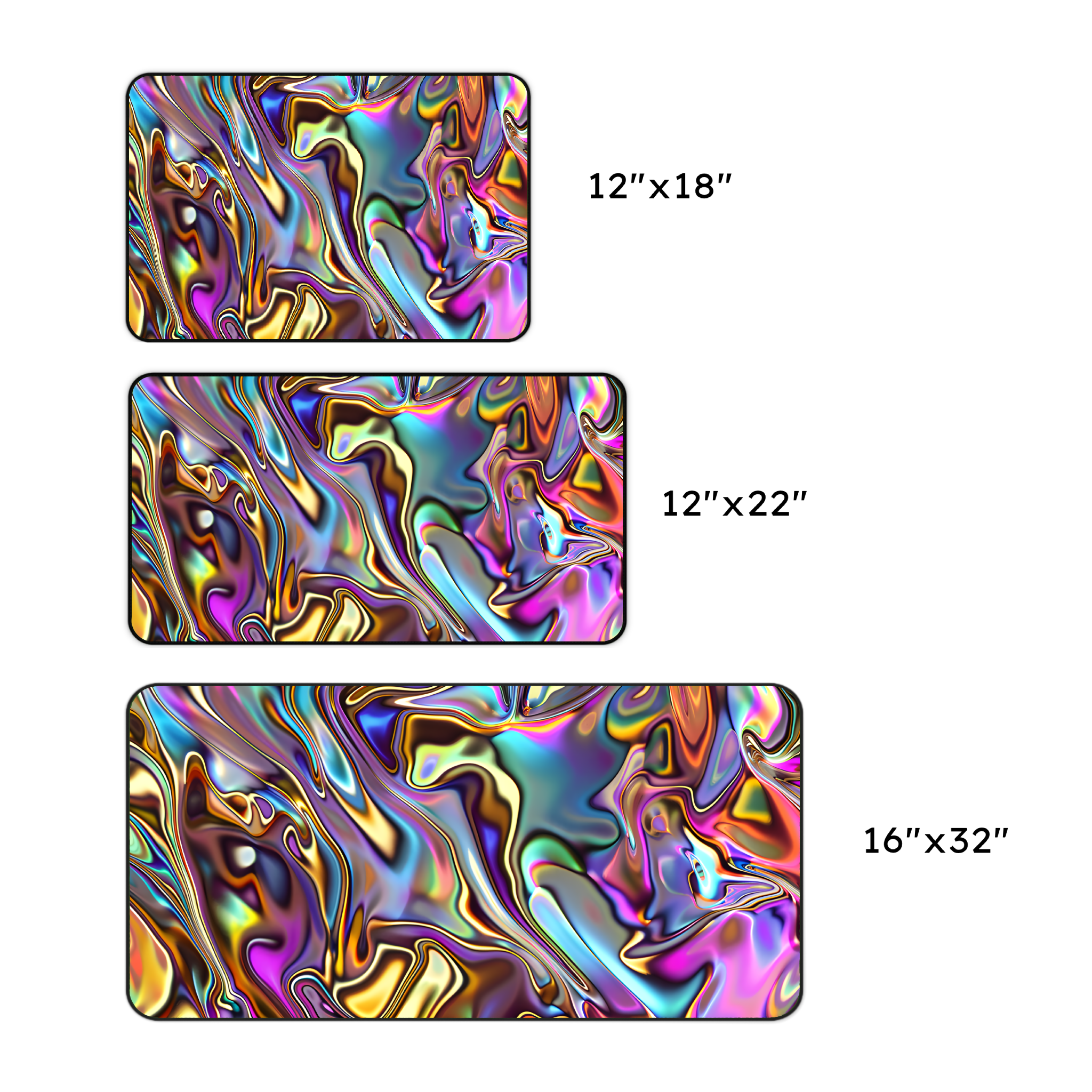 Iridescent Liquid Desk Mat